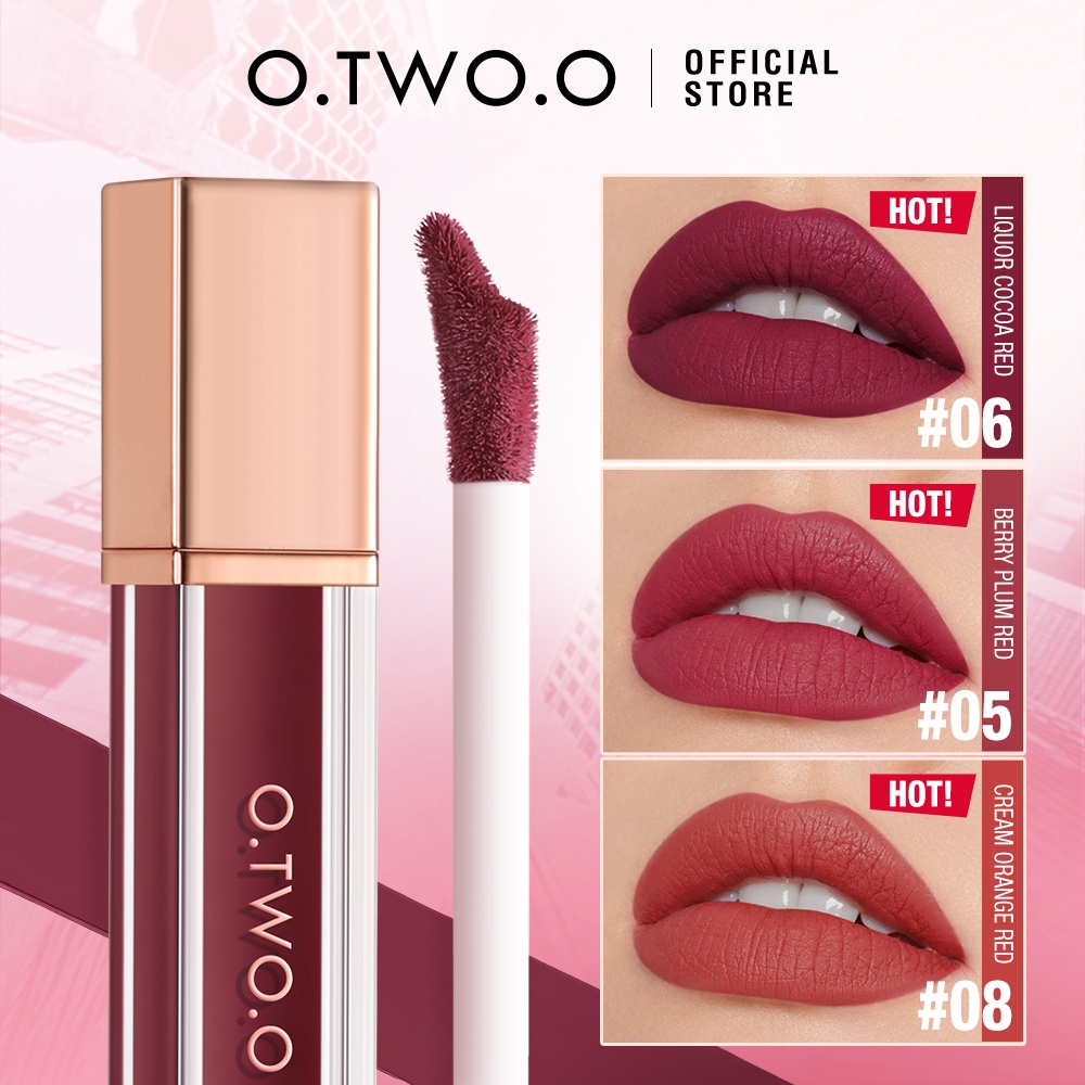 Best of O.TWO.O Liquid Lipstick Lip Gloss 12 Colors Waterproof Lightweight Long-lasting Matte Lip Stain Lip Glaze For Women Cosmetics Reviews & Tips