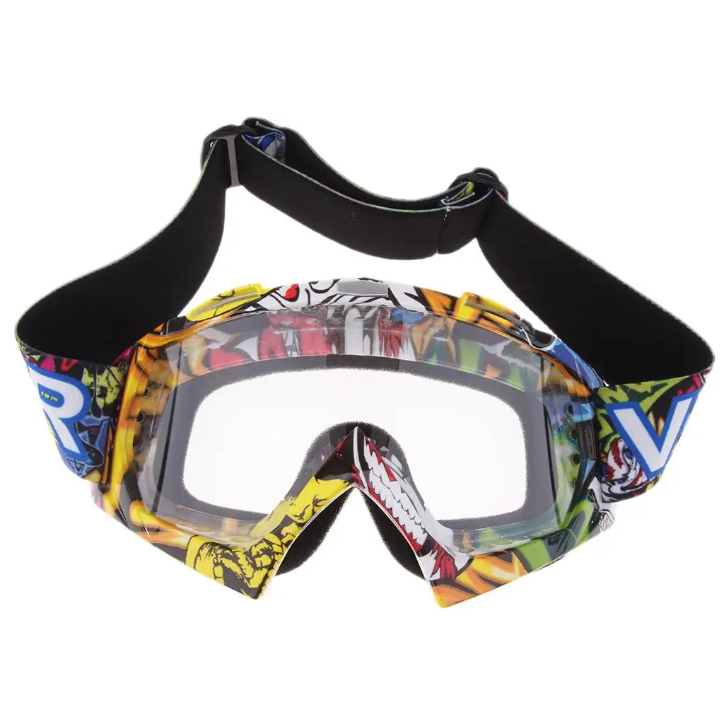 Outdoor Motocross Motorcycle Goggles ATV Dirt Bike DustProof Racing Glasses Windproof Anti-Fog & Anti-UV 2 Colors