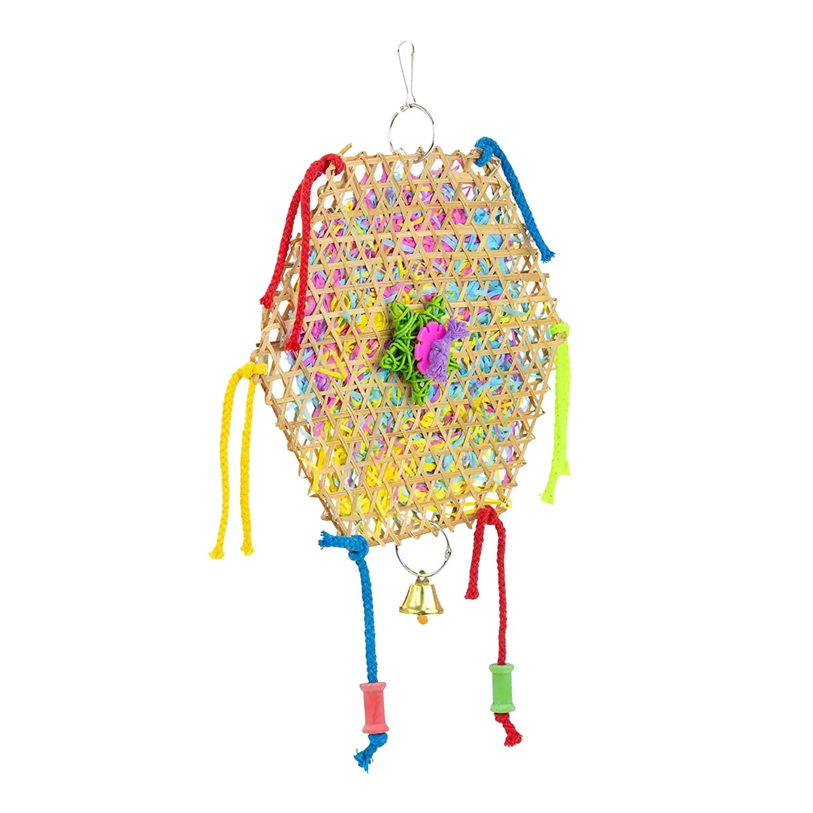 Parrot Toy Swing Parrot Cage Bite Toys for Parrotlets Lovebirds Cockatiels