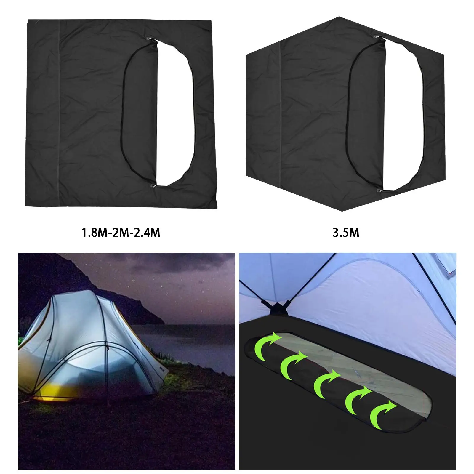Camping Tent Tarp Hammock Waterproof Sun Rain Pad Mat Cover