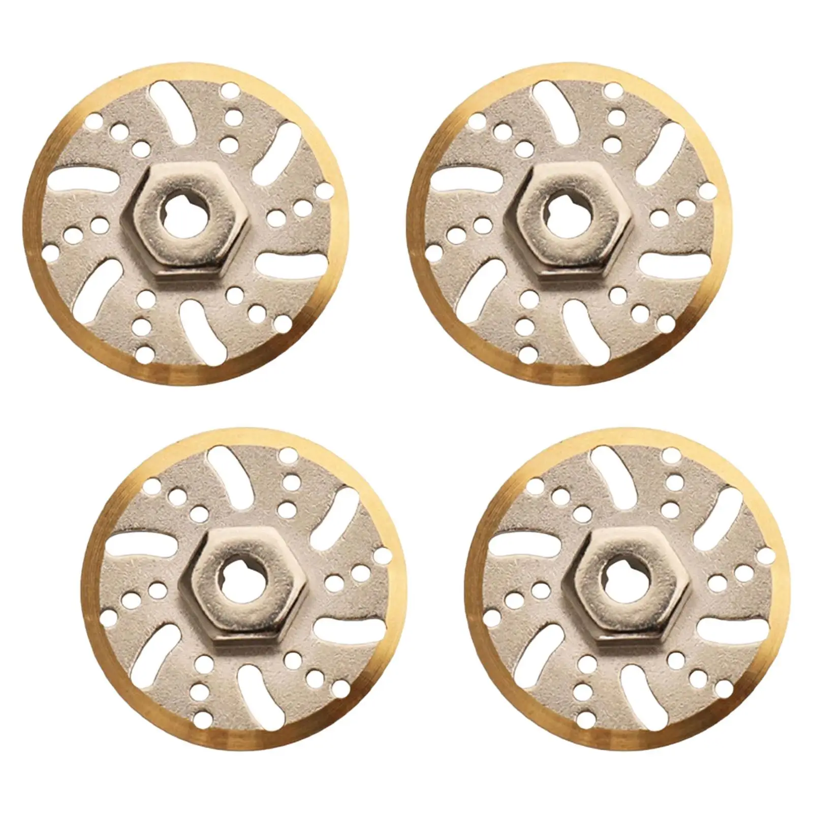 Brass RC Car Wheel Rim Tires Brake Disc for SCX24 C10 Axl0003 Axl0002 Accessories