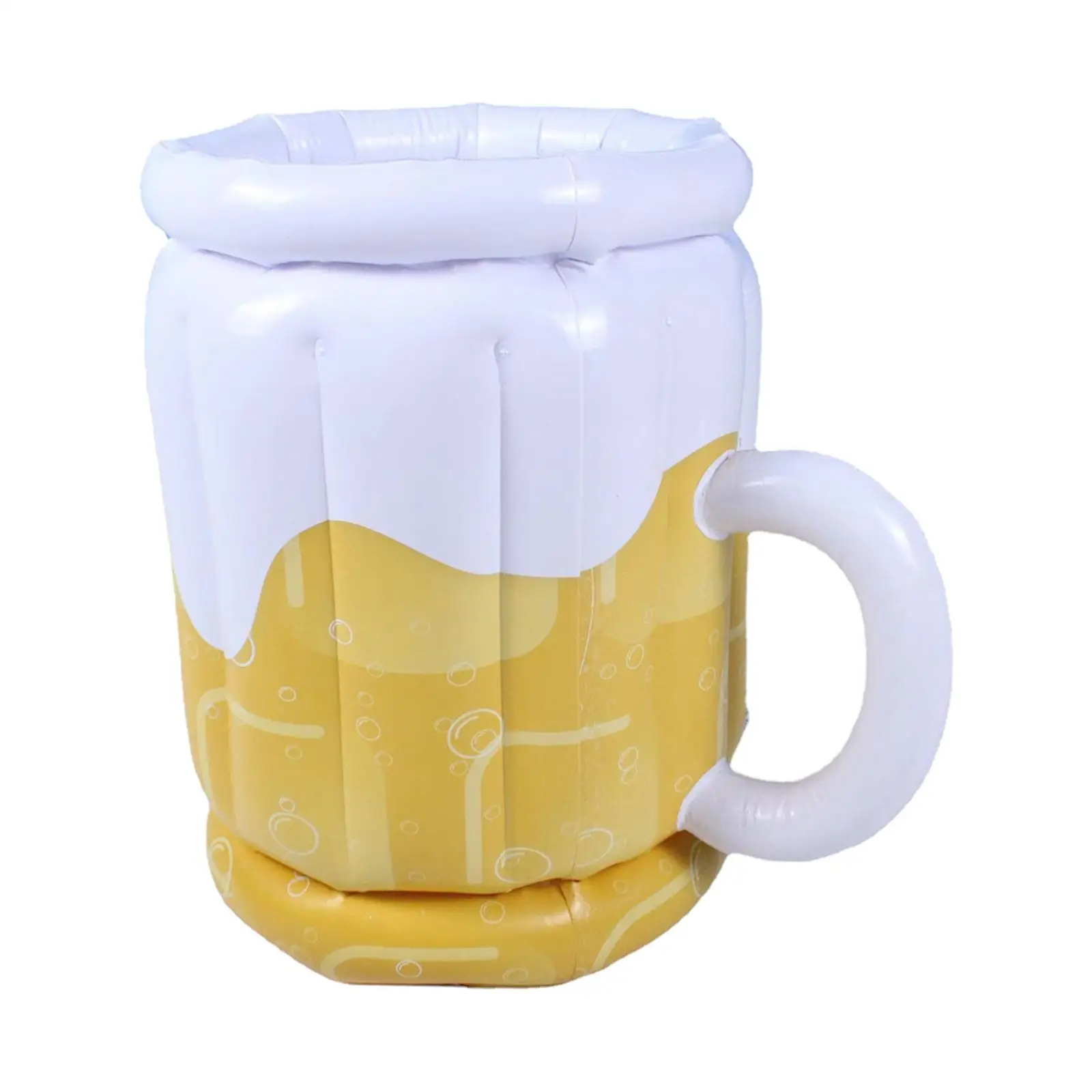 Inflatable Beer Mug Cooler Supplies Summer Beverage Holder Inflatable Drink Holder for Themed Party Picnic Beach Outdoor BBQ