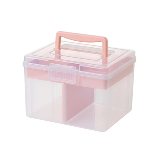 Stackable Craft Storage Box Plastic Adjustable Storage Containers with  Carry Handle Transparent Containers Dropship - AliExpress
