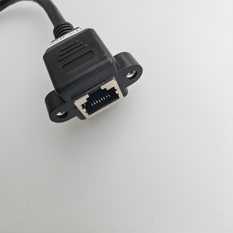 Cat6 Gigabit High Speed 1000 Mbit/s Internetkabel RJ45 Netzwerk LAN Kabel Stecker auf Buchse Ethernet Verlängerungsschraube Panel Mount – Detail 3