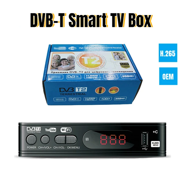 H.264 Digital TV Box DVB-T2 TV Tuner HD 1080P Free Digital Programme With  Indoor Antenna Support Old TV DVB T2 Set Top Box - AliExpress