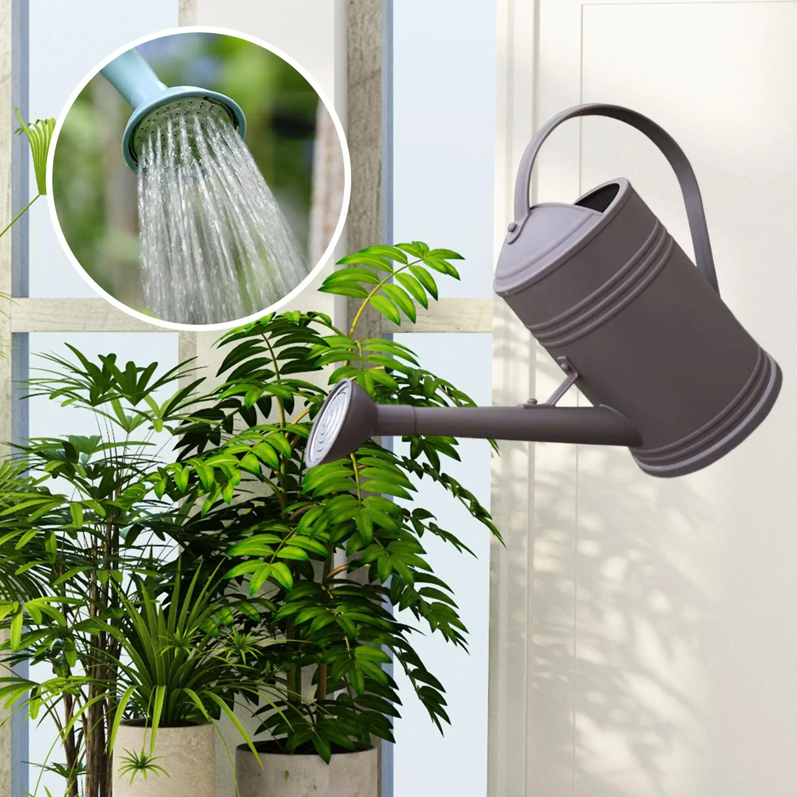 Watering Can for Indoor Plants with Detachable Sprinkle Head 1.8L for Plants