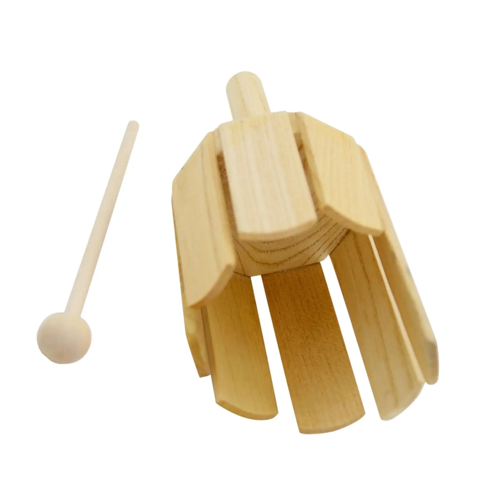 Kid Wooden Percussion Instrument Rhythm Montessori Wood Stirring Drum for Event Family Sessions Home Outside School Orchestras