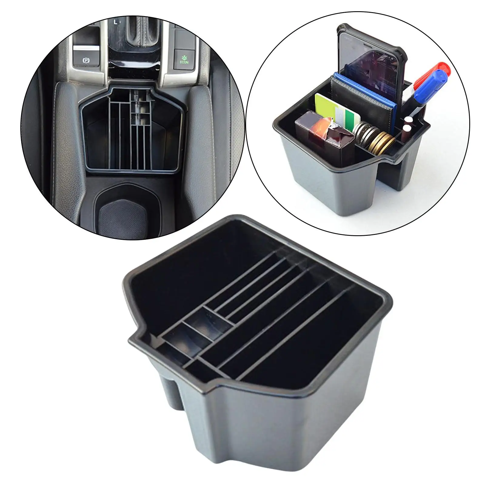 Console Organizer Storage Box for Honda Civic 10TH , Holding Phone, Wallet, Lipstick, Keys, Coins, Sunglass Accessories