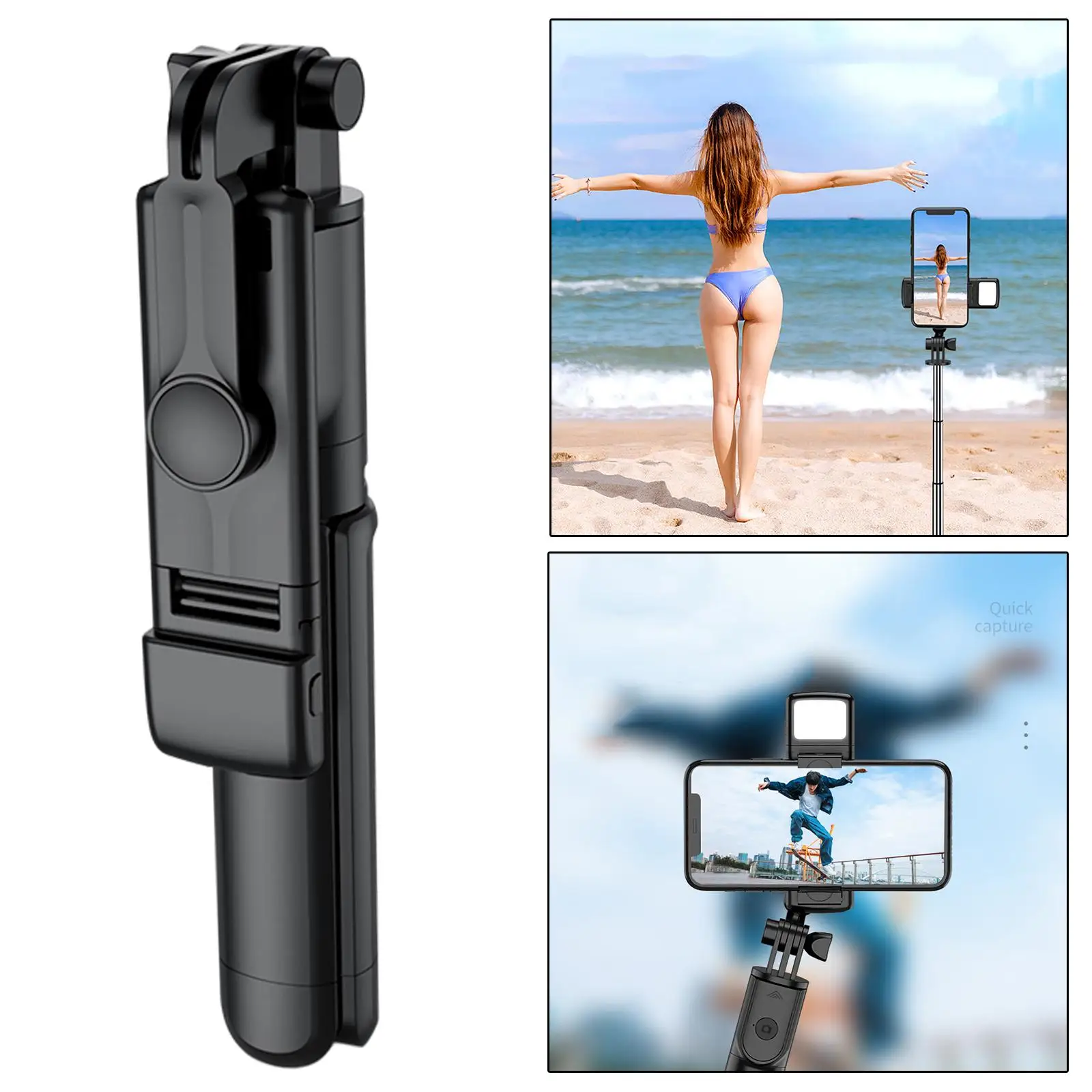 Selfie Stick, 40 inch Extendable Selfie Stick Tripod,Phone Tripod with  Remote  Selfie Stick Mobile Phone 
