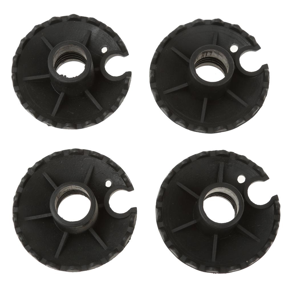 4 Pieces Rubber Buffers Touring Basket With Thread For Hiking Stick Trekking Stick