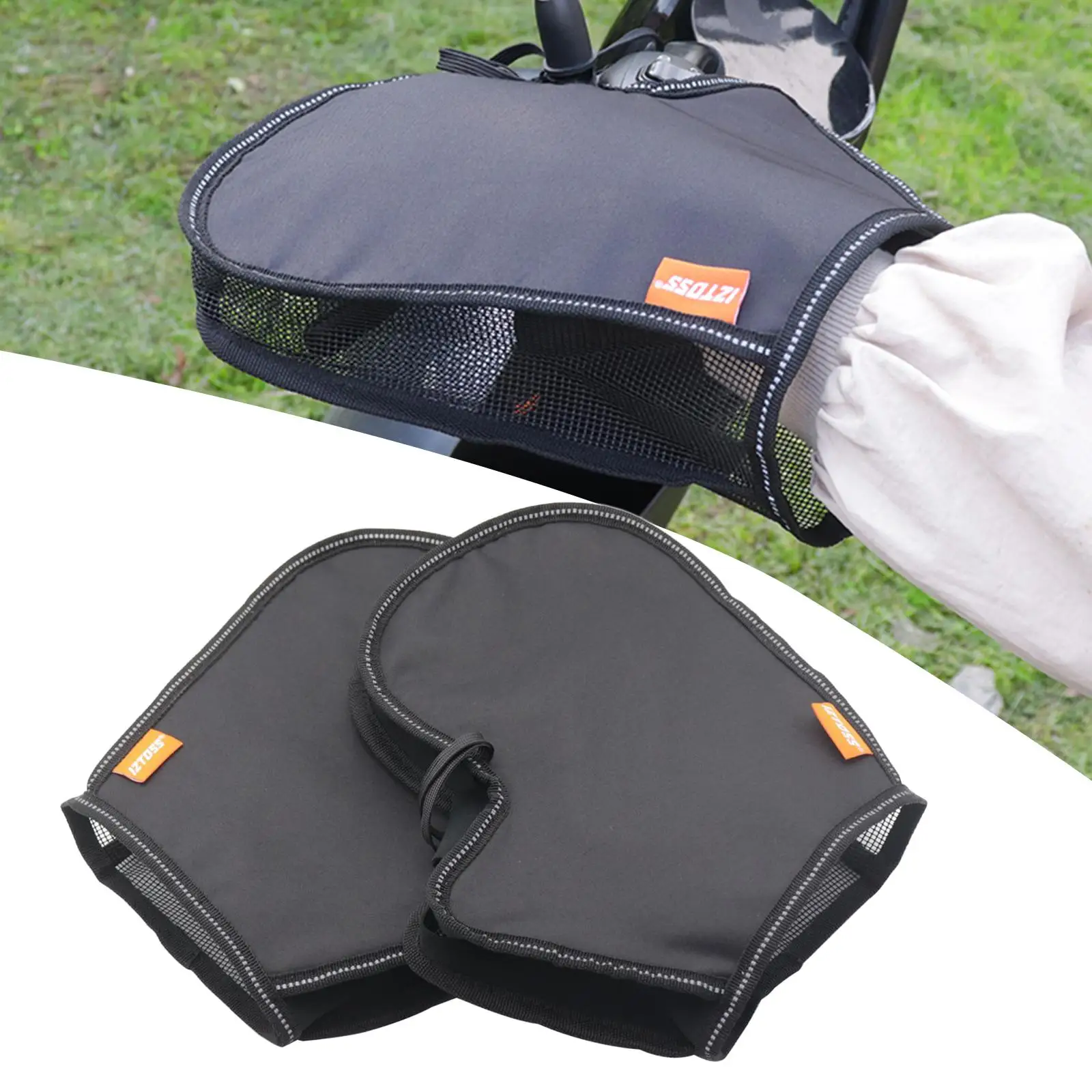 Motorcycle Handlebar Muffs Sun Protection Breathable with Drawstring Waterproof