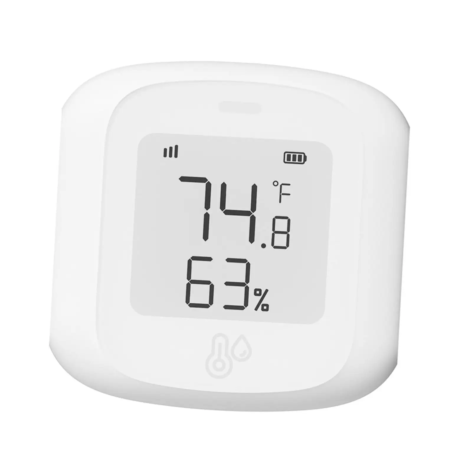 Outdoor Indoor Thermometer Compact High Precision Smart Temperature Humidity for Warehouse Office Garden Refrigerator Door Pools