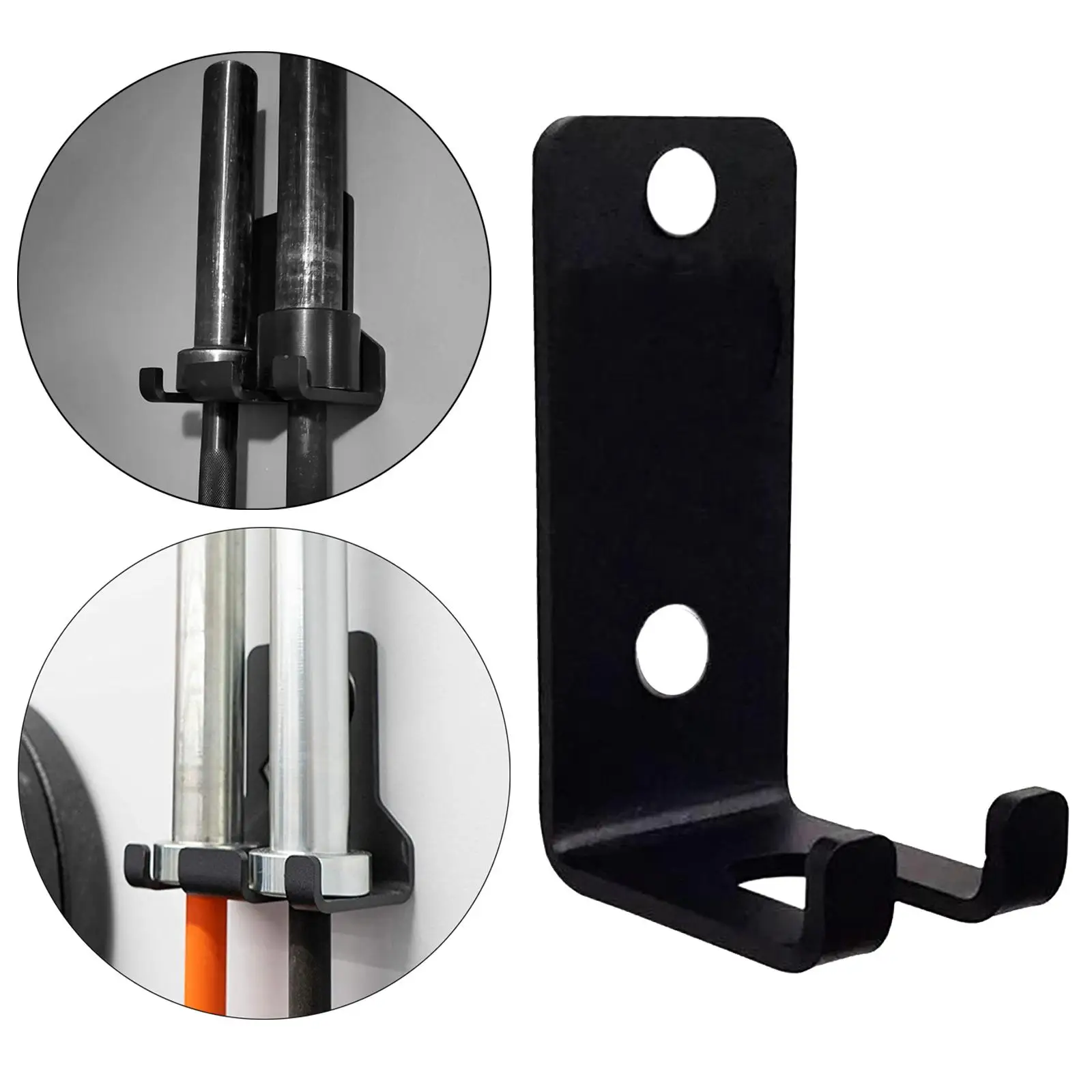 Heavy Duty Barbell Bar  Mounted Wall Rack Organize Hanging Vertical  Equipment  Accessory Home Commercial