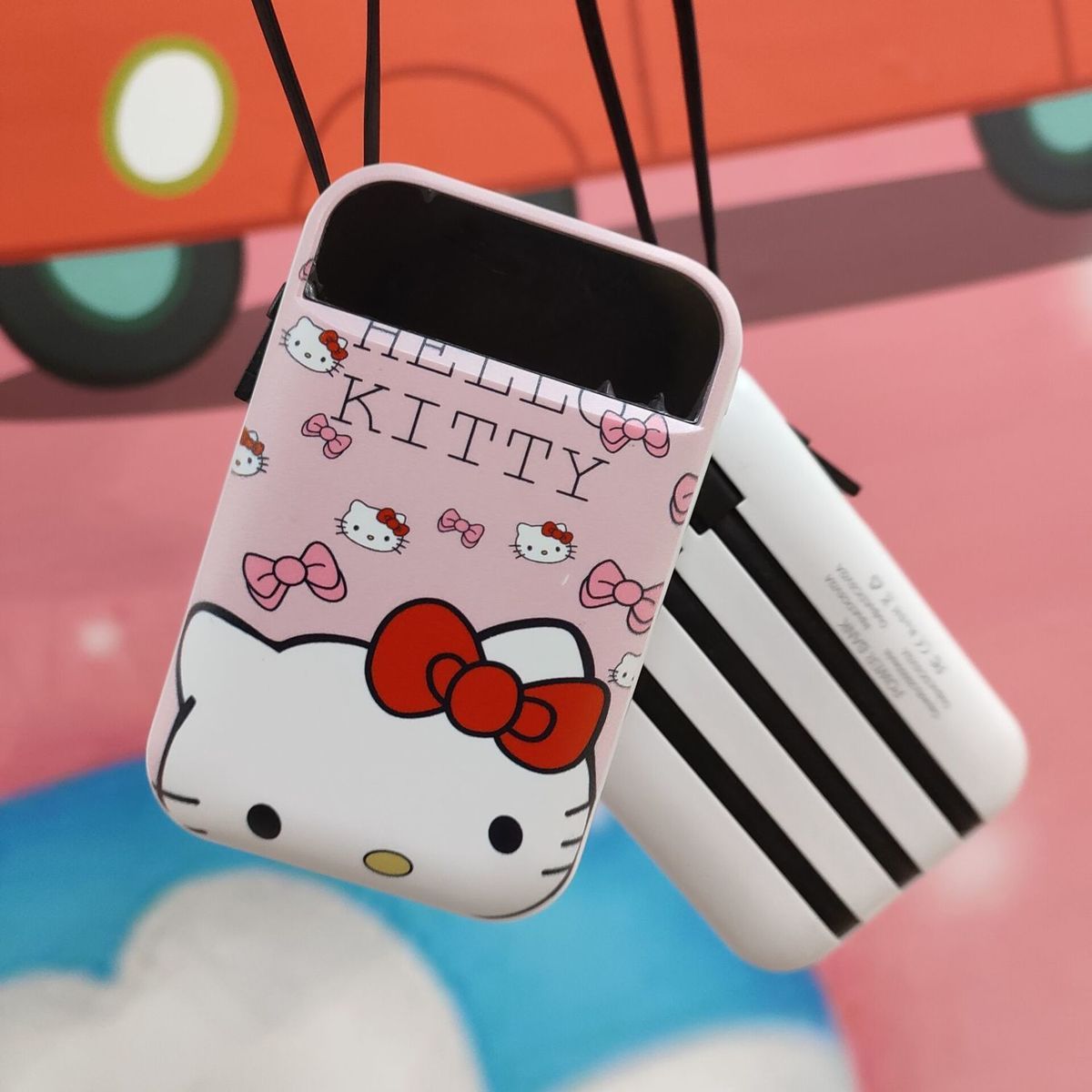 Sanrio милый Hello Kitty kawaii аниме мобильный источник питания 20000 мАч  Автономный Линейный мини портативный телефон Универсальный | AliExpress