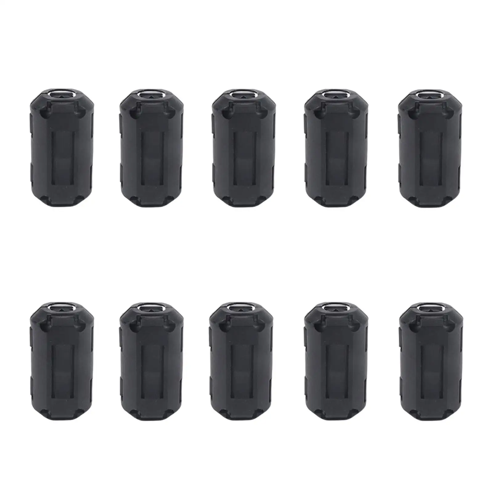 10x 13mm Ferrite Core Rings Beads Rfi Noise Suppressor Filters for Antenna 9-13mm Cable Audio Cable Clips Noise Filter Clips