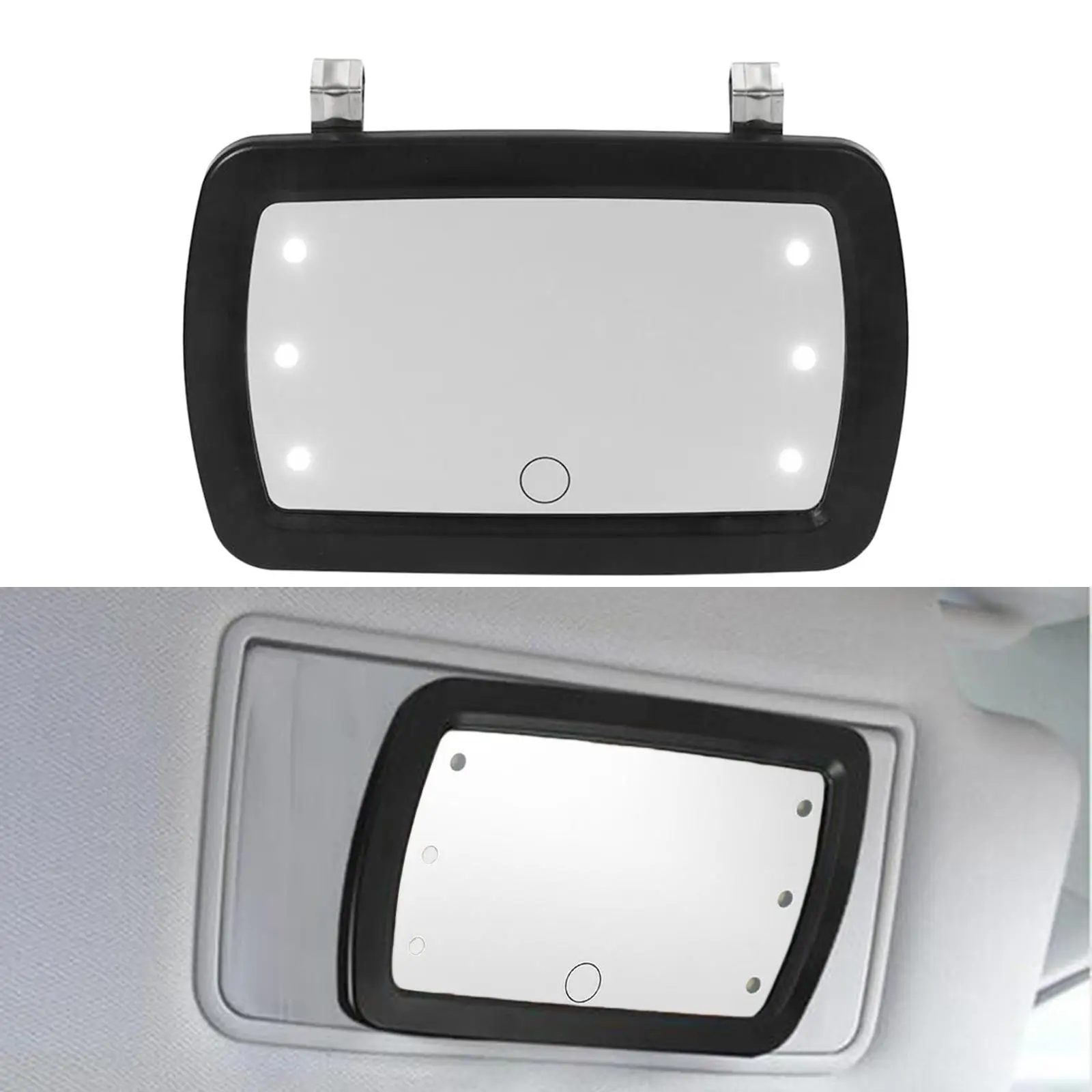 Car Sun Visor Mirror Makeup Mirror Touch Switch Fit for Truck