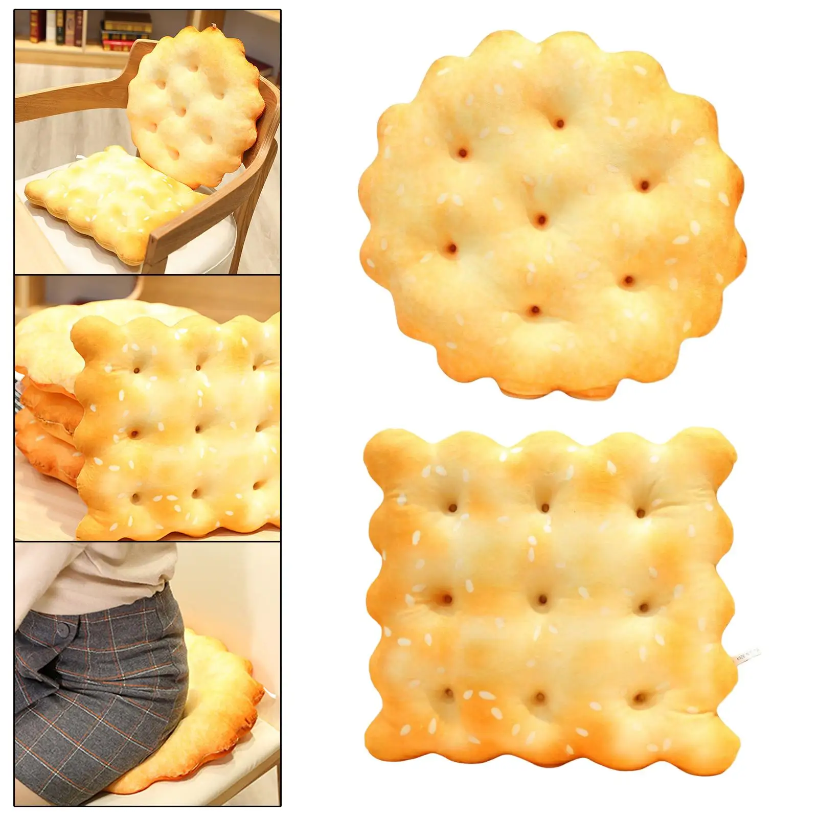 Biscuit Shape Patio Chair Seat Pad Cushion Home Decor for Furniture Bedroom