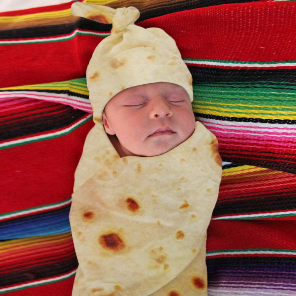 Baby Swaddle Blanket Cap Newborn Cocoon 
