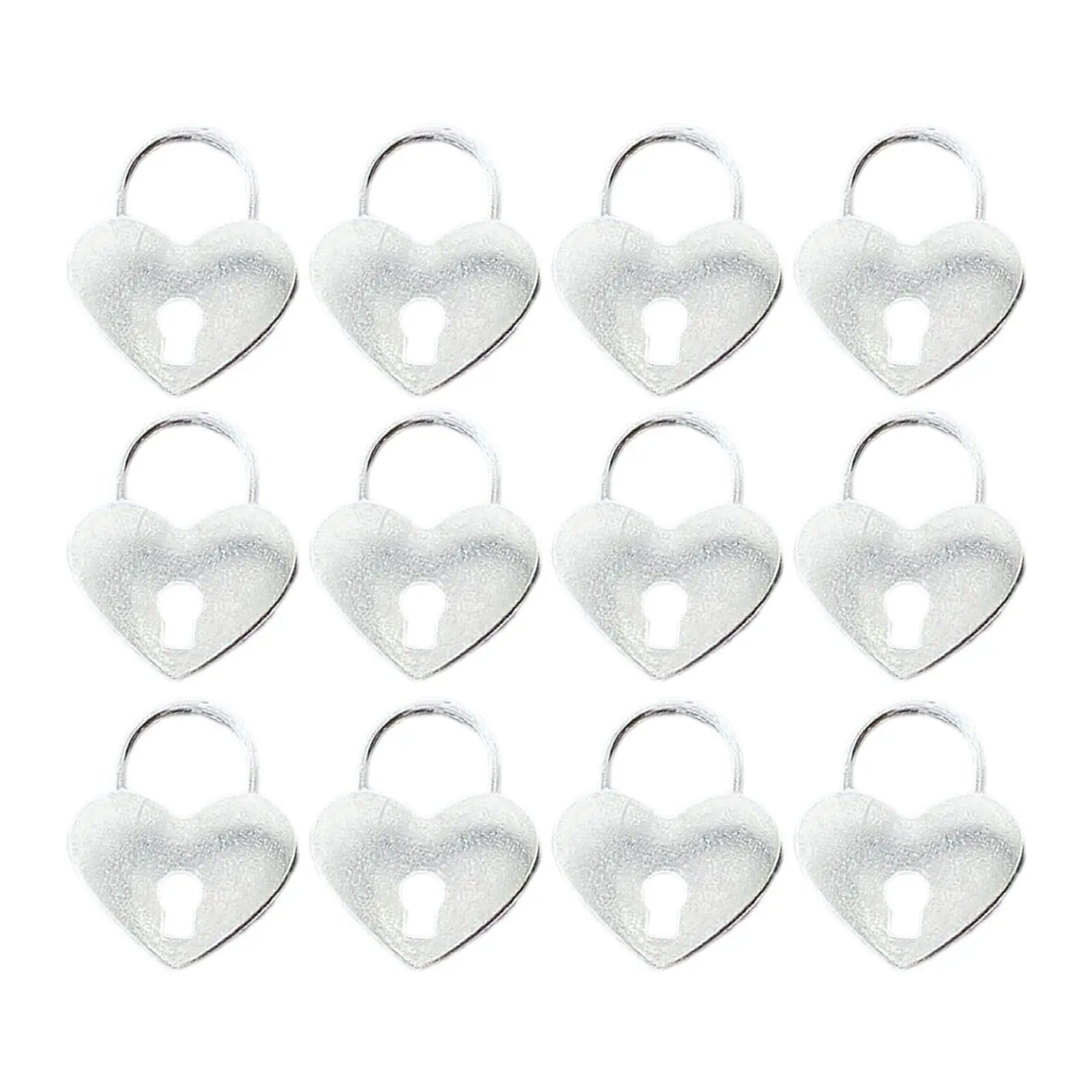 Modern Heart Lock Charms Love Lock Pattern Pendant for Keychain Accessories