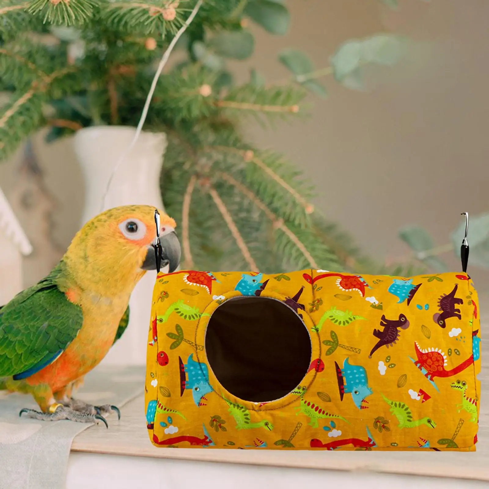 Bird House Nest Sleeping with Hook Hut Accessories Parrots Cage Hanging Hammock Bed for Small Animals Budgies Macaw Parakeets