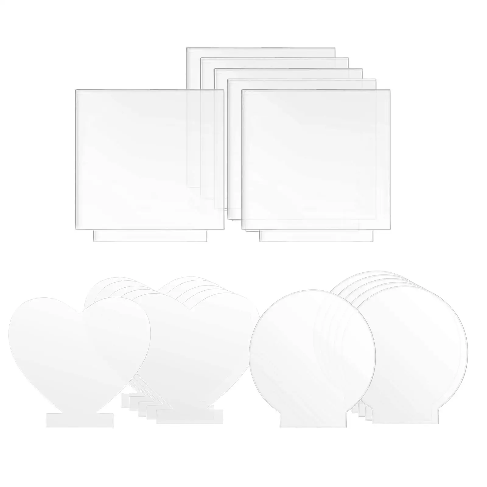 6x Acrylic Sheets for Light Base   Panel for Signs Craft Supplies