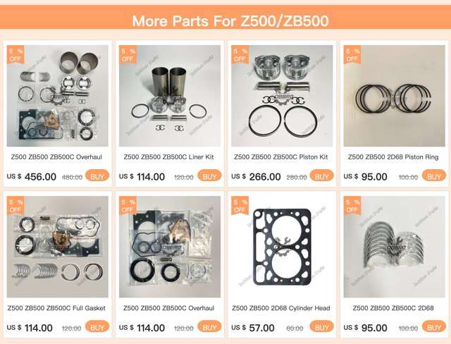 Z500 Zb500 Zb500c Overhaul Full Gasket Kit For Kubota B1-10 B10 Tractor Diesel  Engine - Engine Rebuilding Kits - AliExpress