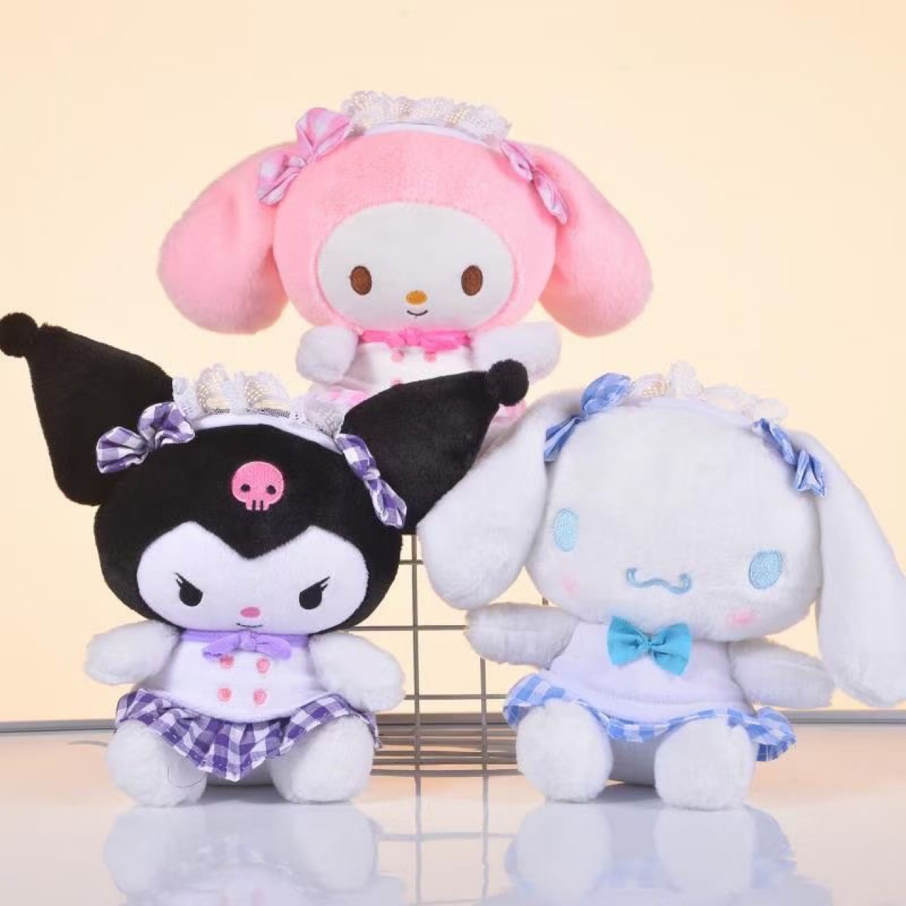 Kawaii Sanrioed аниме мультфильм серия Cinnamoroll My melody Kuromi  новейшая милая девочка сердце плюшевая игрушка детский подарок на день  рождения | AliExpress