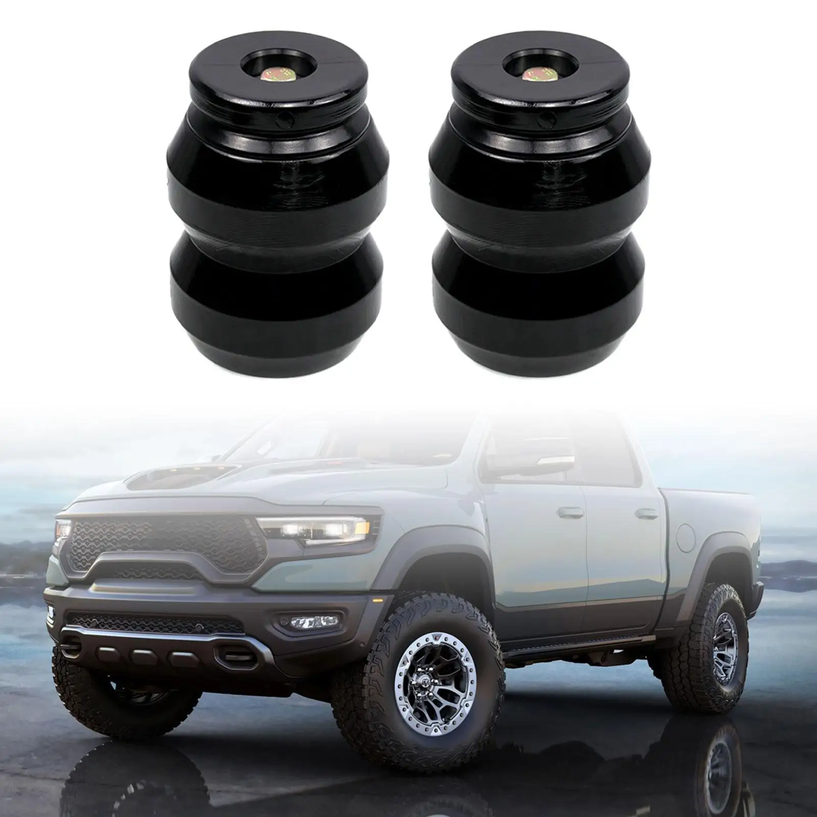 2 Pieces Suspension Enhancement System DR1500dq Rubber High Quality Directly Replace for Dodge RAM 1500 2WD 4WD Accessory