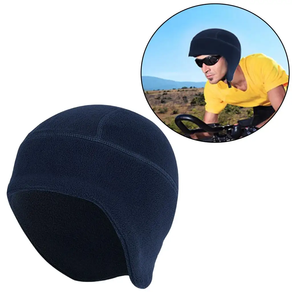 Skull Caps Helmet Liner Polar Fleece Beanie Hats for Running Outdoor Sports Fishing Unisex