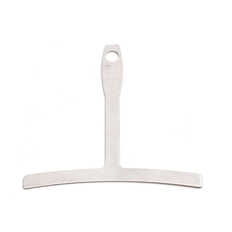 9 Stück Gitarre unter Saiten radius Gauge Hals gekerbt gerade Kante Builder messen Edelstahl Gitarre Builder Gitarrenbauer Werkzeuge – Detail 2