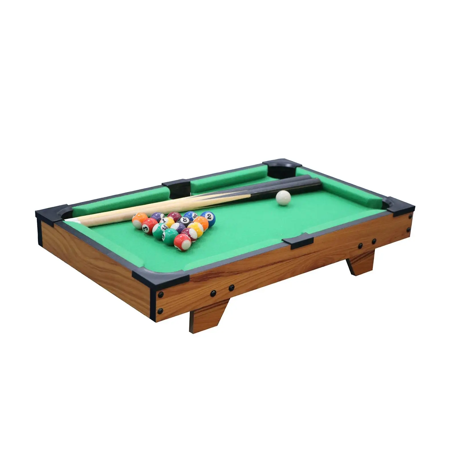 Mini Table pool Colorful Balls Educational with 2 Sticks Felt Surface Game