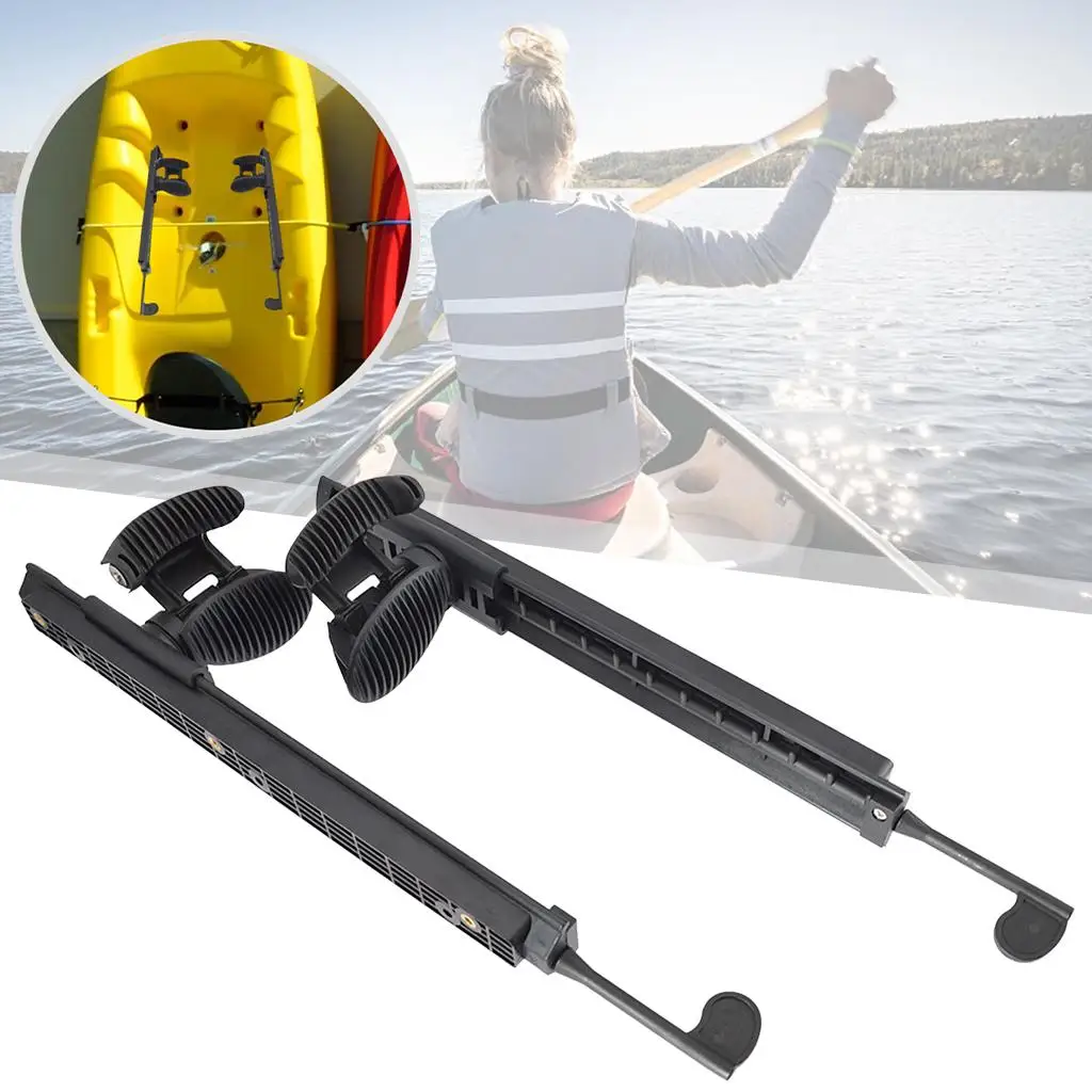 1 Pair Adjustable Nylon Kayak Footbrace Pedal Kayak Foot Pegs Rudder Control
