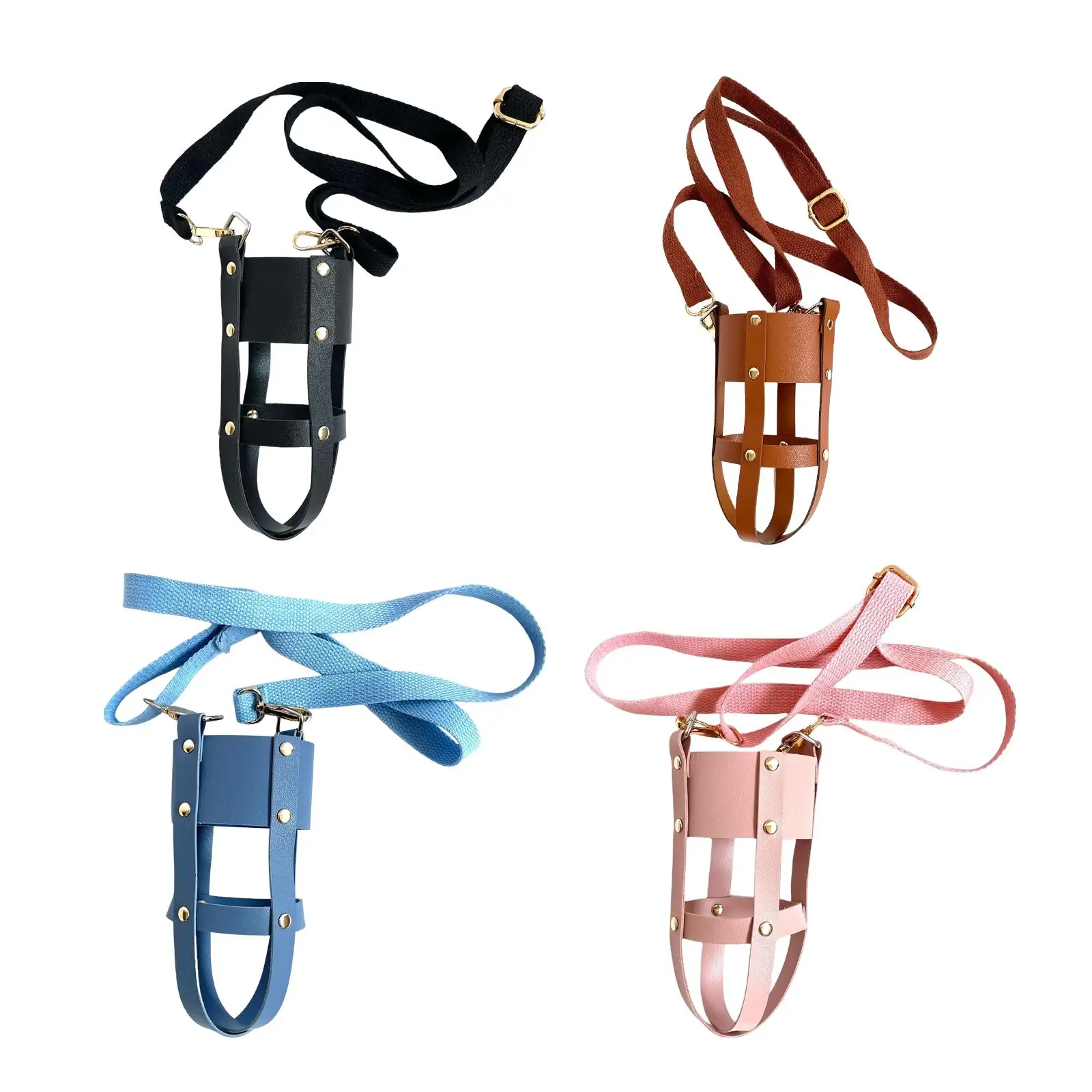 Water Bottle Sleeve with Shoulder Strap Anti Scalding Cup Cover Water Bottle Carrier Water Bottle Pouch for Activities Sports