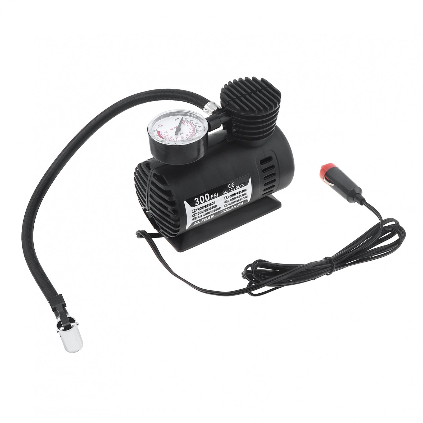 Title 8, Portable 12V 300PSI Electric Pump Air Compresso...