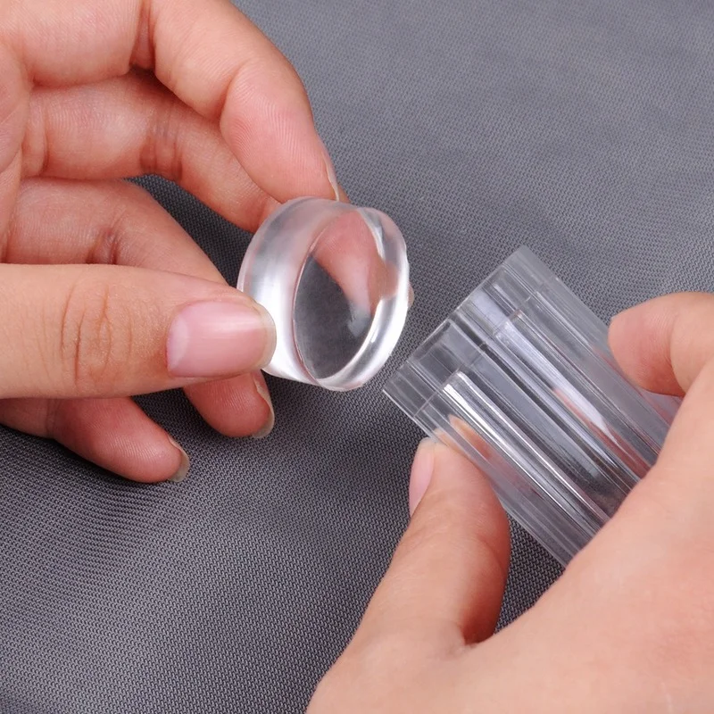 Jelly Silicone Nail Stamper Scraper Set - Manicure Tools