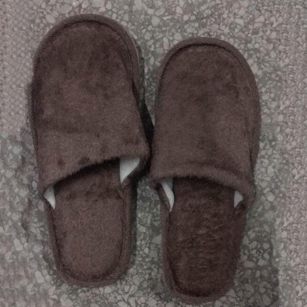 Title 6, Soft House Slippers for Man Flock Autumn Winter...