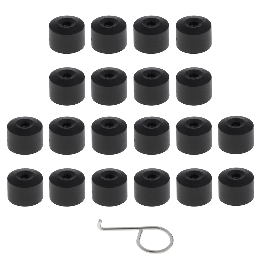 dolity 20 Pieces Car Wheel Tyre Center Hub Screw Protective Cap for