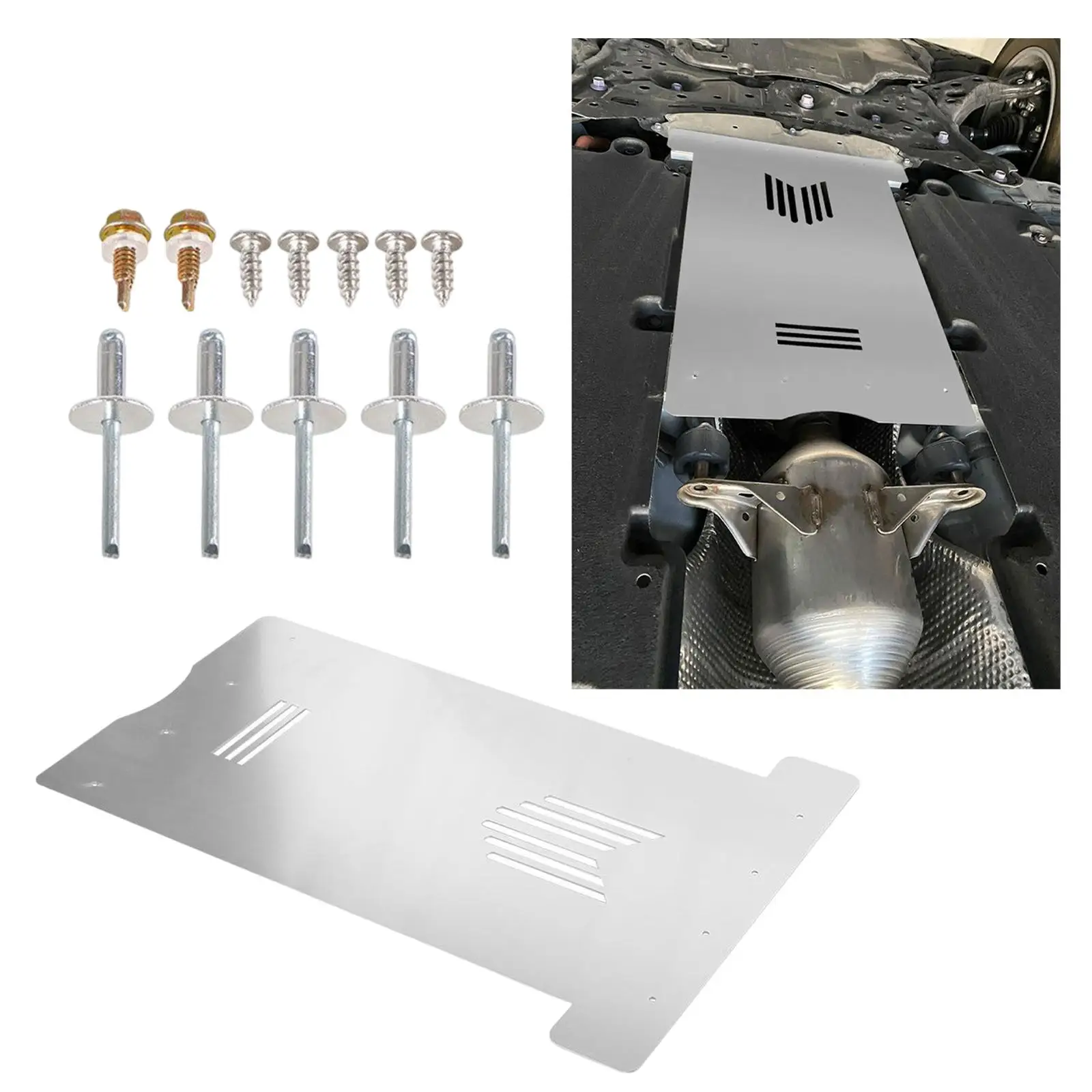 Catalytic and Converter Shield Guard Kit Spare Parts for  Prius 16-21