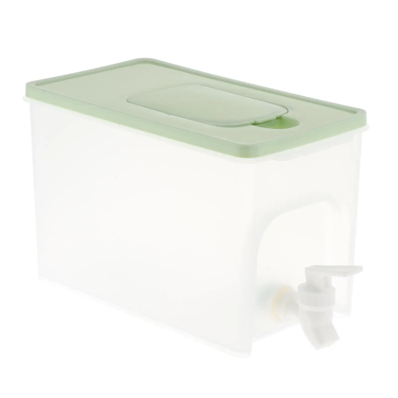 Iced Juice Drink Dispenser with Faucet with Dust Lid Sturdy Jug
