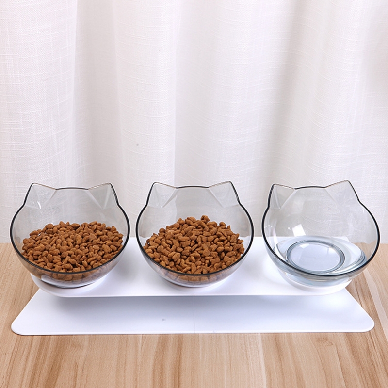 Title 5, Cat Dog Feeding Dish Bowl 15° Tilted Food Drink...