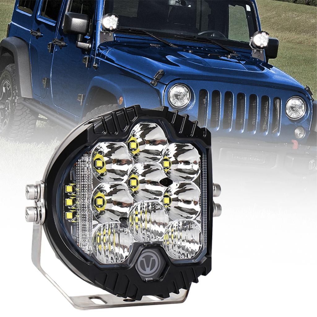 5-inch 50W LED Work Light Spot Flood Combo Fit for Off Road Driving Driving