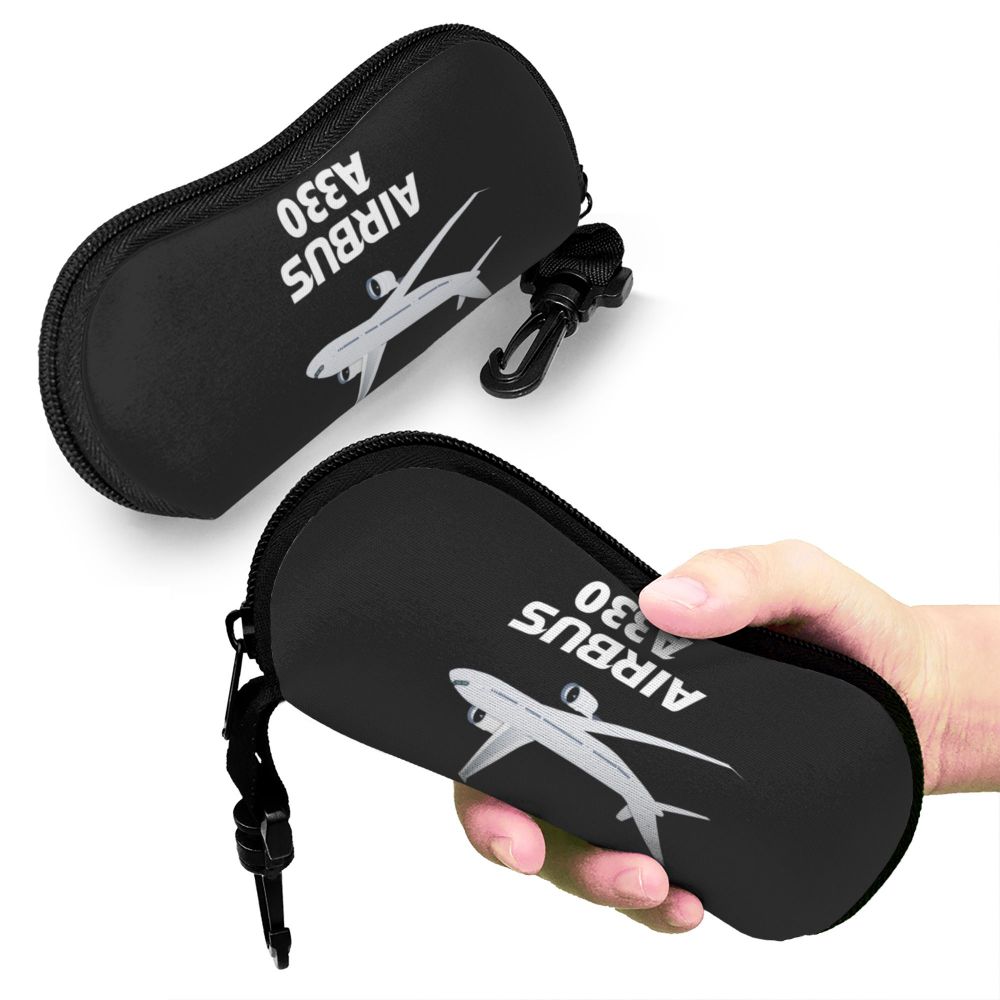 Custom Born To Fly Captain Stripes Sunglasses Soft Case Neoprene Zipper Pilot Air Fighter Shell Eyeglass Case Protective Box