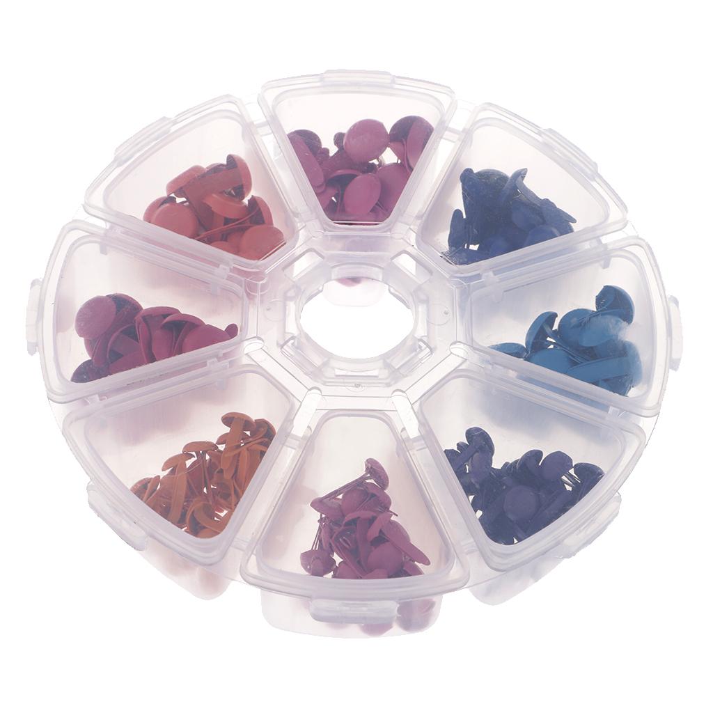 Description Picture 4 of item200Pcs 2 Sizes Mix 8 Colors Round Metal Brads Scrapbooking Accessories Card Making DIY Crafts Decor Brad Embellishment Fastener