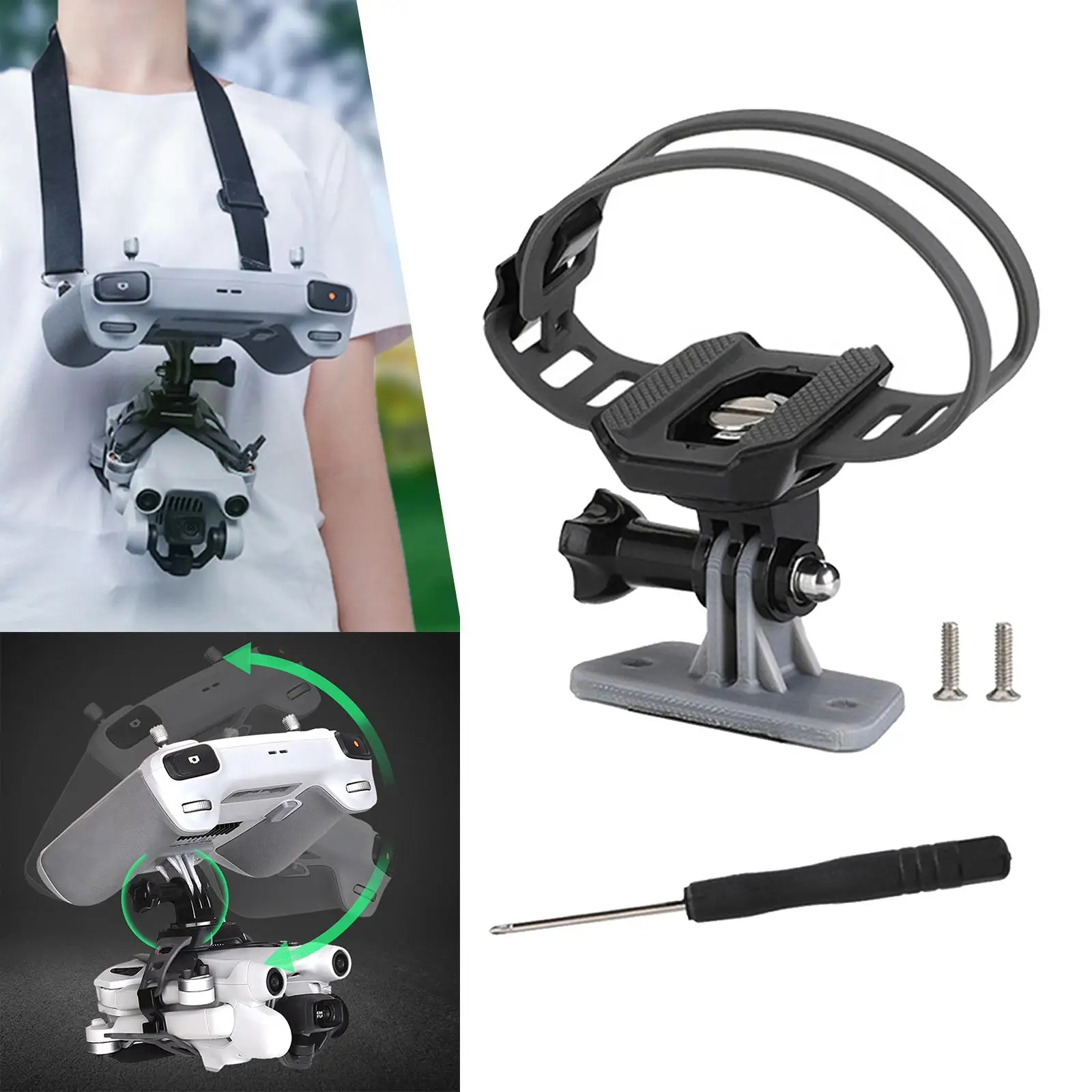 Drone and Remote Control Connector Kit Removable Drone Handheld Kit for Mini 3 Pro