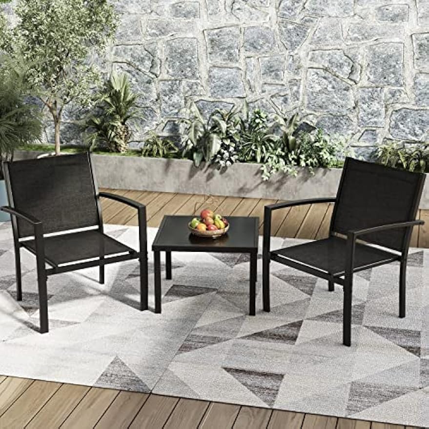 Title 3, Patio Furniture Set Outdoor Conversation Textil...