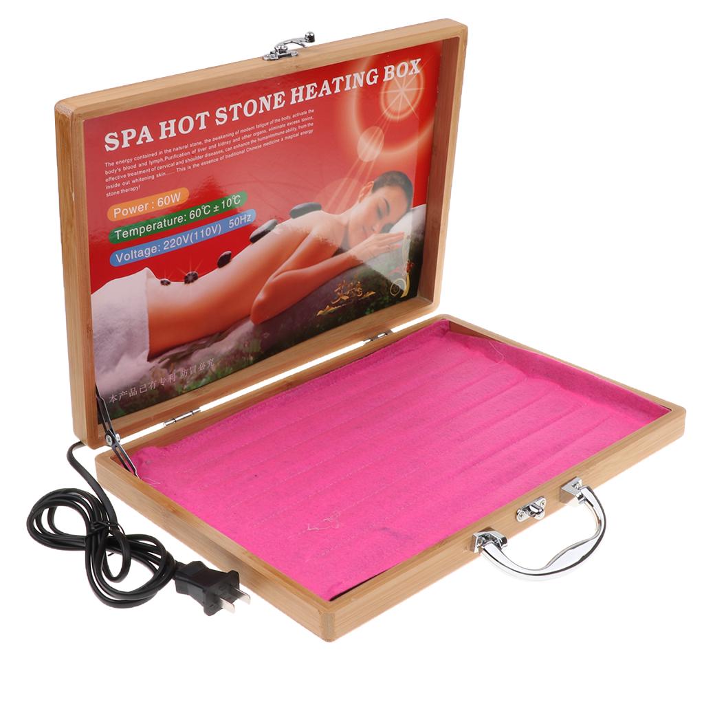 Electric Massage SPA Hot Stones Warmer Heater for Spa Rock Heating US Plug