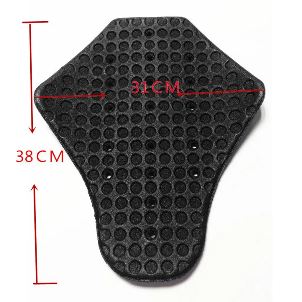 1pc Motorcycle Back Insert for Riding Biker Jackets, Black