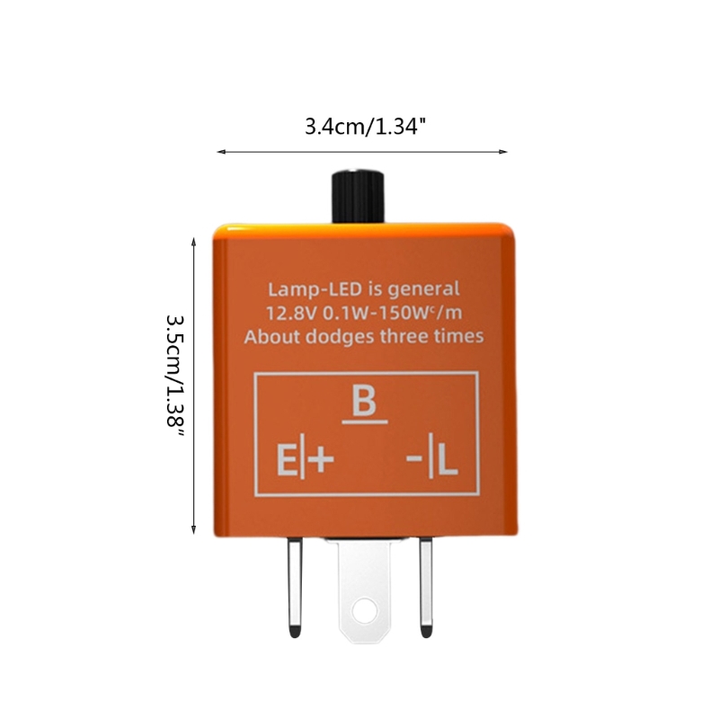A70F Universal 12V 3 Pin LED Blinker Blinker Licht Relais Schalter – Detail 6