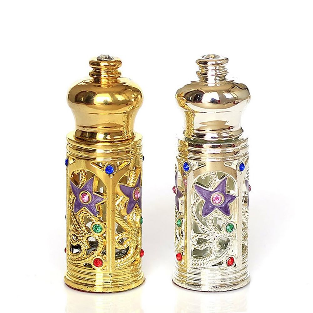 Best of Arabian Style Metal Cosmetic Container Mini Perfume Bottle Dropper Bottles Refillable Bottles Essential Oils Bottle Reviews & Tips - Image 3