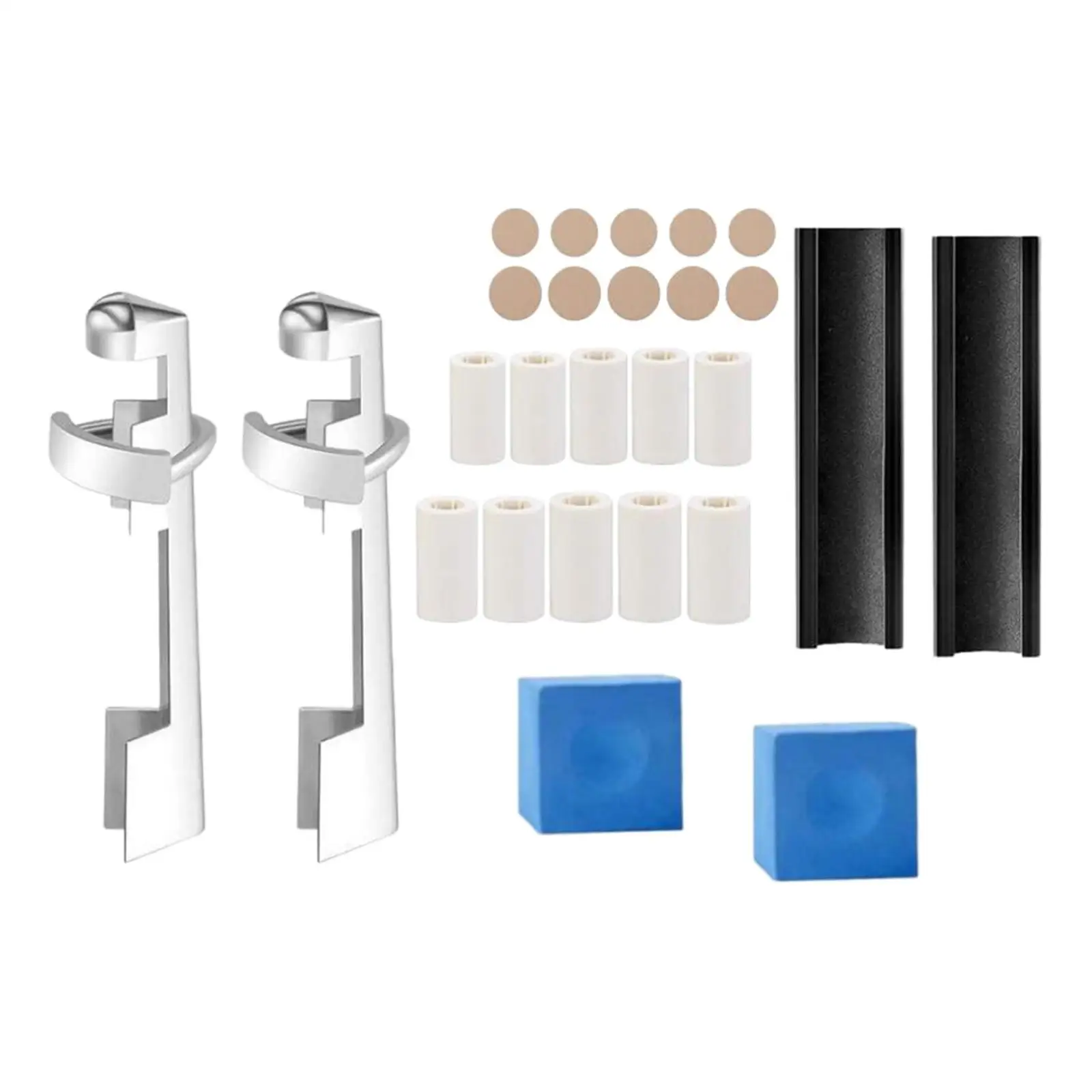 26x Pool Cue Tip Repair Kit Billiards Pool Tip Shaper 22mm Chalk Cubes